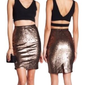 {NORDSTROM} English Factory Sequin Pencil Skirt